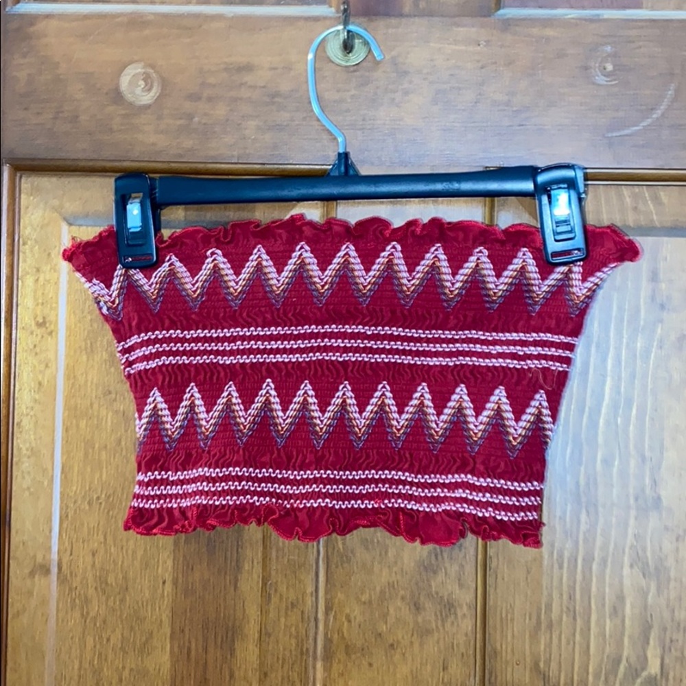 Tube top red